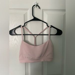 Lululemon Flow Y Bra A-C Cup Size 4 (Flush Pink)